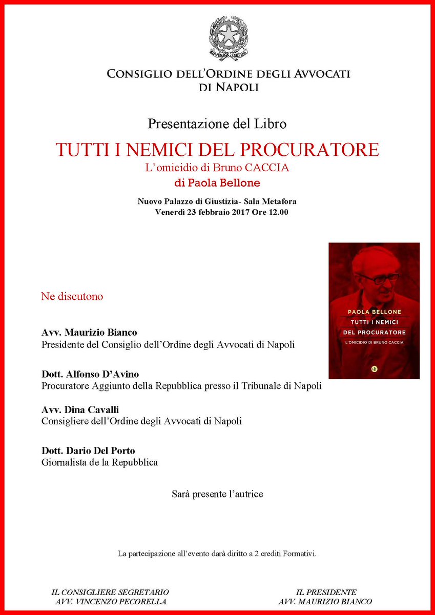 A Napoli per ricordare #BrunoCaccia Grazie, <a href="/MaurizioBianco8/">Maurizio Bianco</a> <a href="/Alessan13358292/">Alessandra</a>