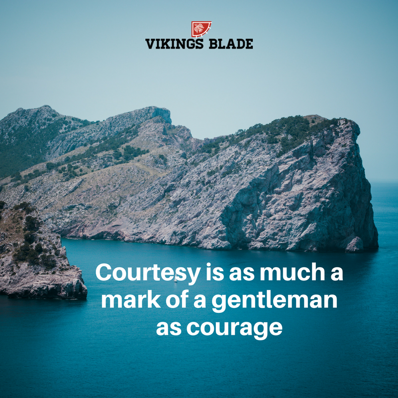 VikingsBlade's tweet photo. Courtesy is a gentleman's act. https://t.co/wgIKwRsyWq