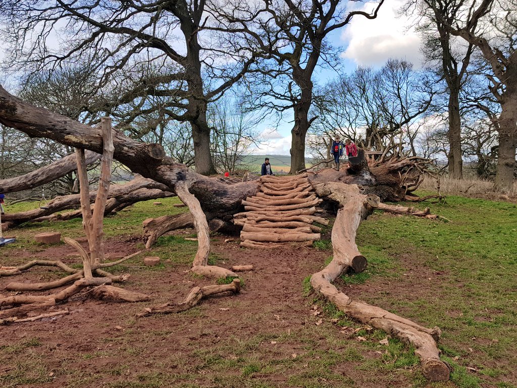 Lauren_Heath_PA's tweet image. Had a wonderful walk around the back park and forest of @NTKillerton yesterday, spotting squirrels, a Jay and a woodpecker! Also delighted to find this wonderful play tree. #exploringexeter #aDevonChildhood #familytime #familyfriendly