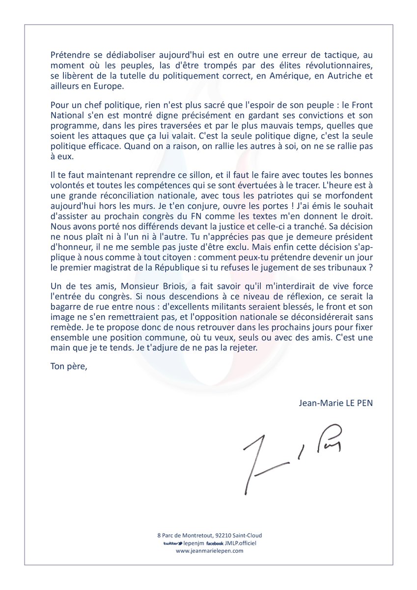 lepenjm's tweet photo. Lettre ouverte à Marine Le Pen.
https://t.co/sLYlhA7egl https://t.co/fXaHDse2aq