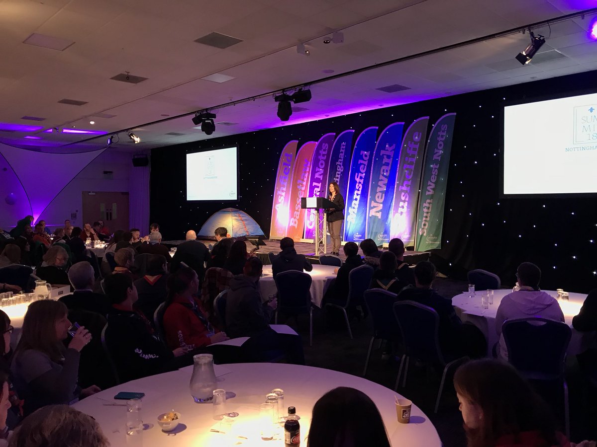 Great to see @ChairNottsScout kicking off #NottsSummit18. It’s going to be an amazing day!!