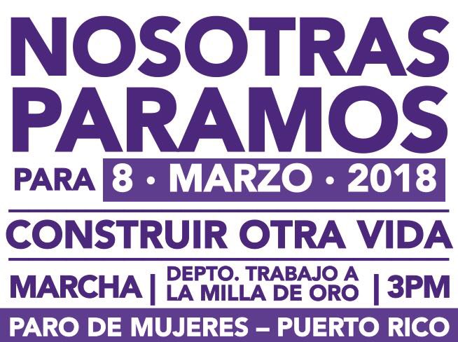 GrupoGenero's tweet photo. 📣¿Qué pasará el 8 de marzo?📣

NOSOTRAS PARAMOS  para CONSTRUIR OTRA VIDA. ✊🏿✊🏿

Pendientes a la @ColeFeminista y al @GrupoGenero  

😉

#2018M  #parointernacionaldemujeres 
#contraelmachismo
#contraelcapital https://t.co/HR9fUY29sT