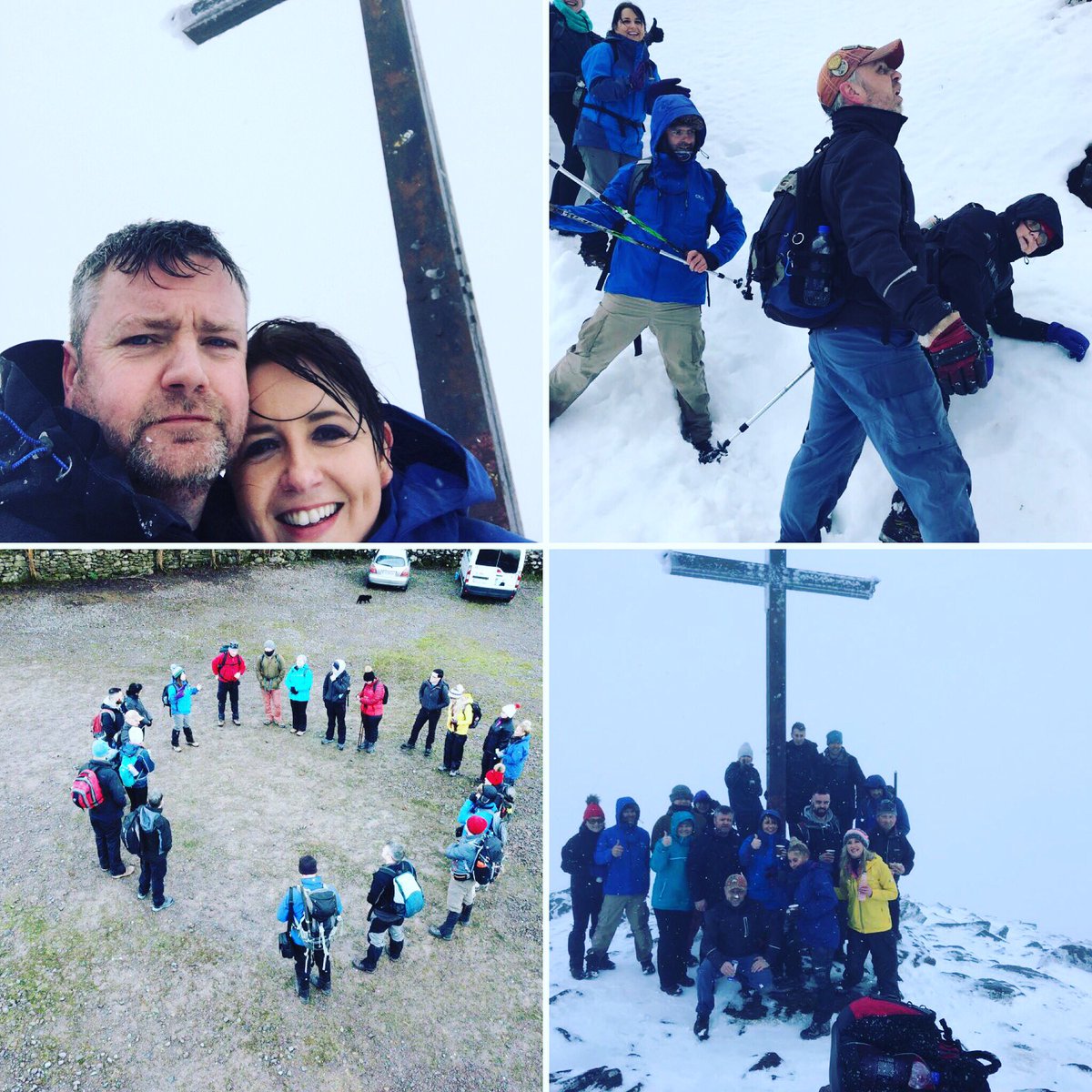 Conquered Carrauntoohil yesterday- epic challenge- well done everyone involved- raised €12k so far for Milford Hospice with more to come! #teamwork