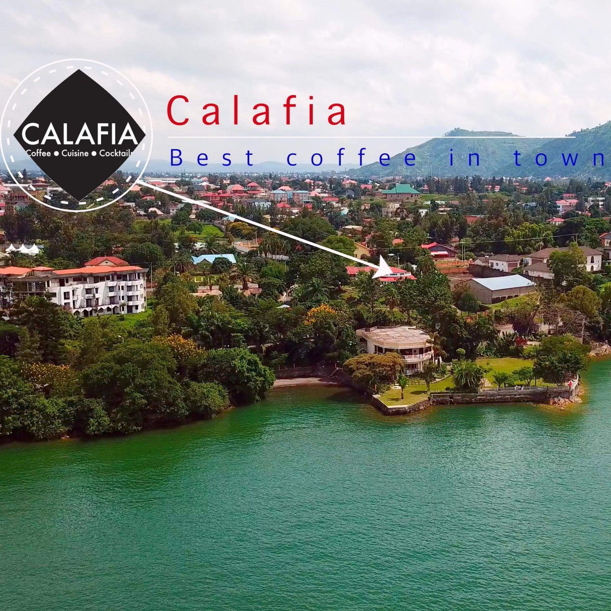 CalafiaCafeRW's tweet photo. Calafia Cafe: Best Coffee in town. Our favourite customer review of the week! Check out our beautiful location lakeside in Gisenyi! #welovecoffee #freshlymade #freshlyroasted #relax #chill #lakekivu #gisenyi #cafe #goodfood #coffee #cuisine #cocktails #welcome #enjoy https://t.co/x0gcI2INWG