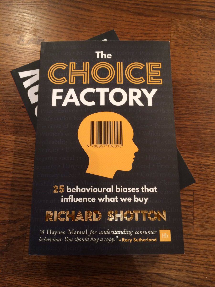 Look what's just arrived, it's <a href="/rshotton/">richard shotton</a> 's #thechoicefactory that's this week's commute sorted
