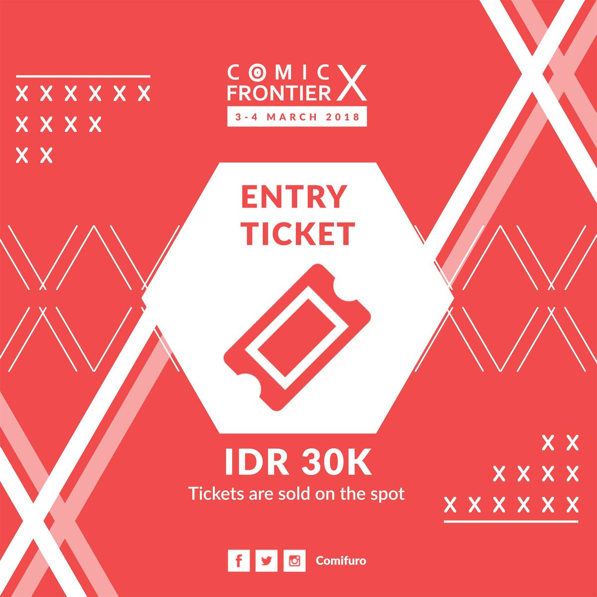ticket will be sold on the spot at the booth ticket! #comifuro #comifurox #comifuro10