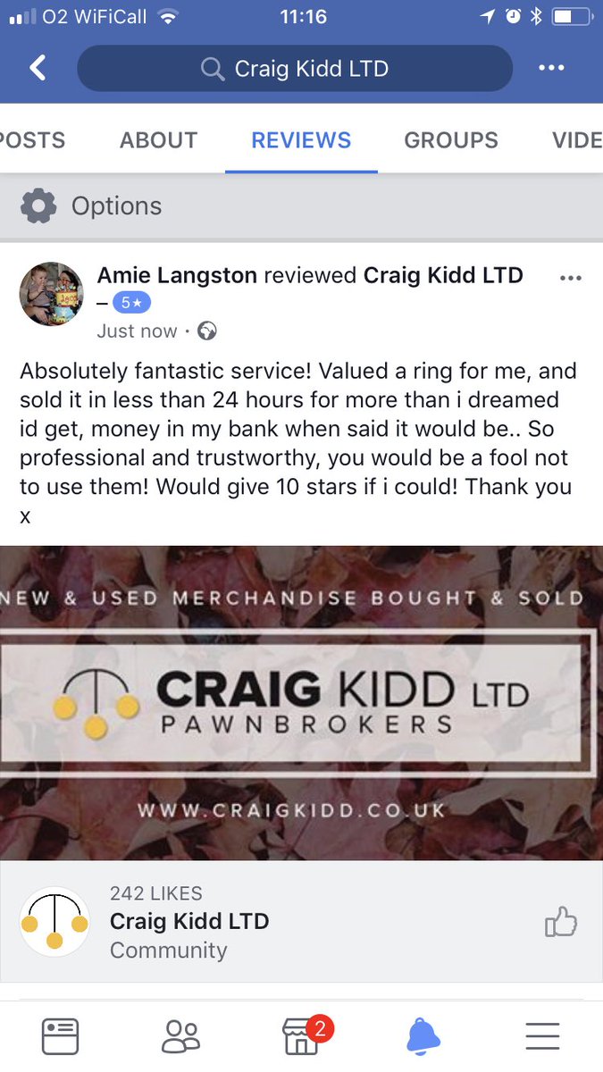 CraigKiddLTD's tweet image. Another satisfied Customer. #pawnshop #pawnbrokers #craigkiddltd