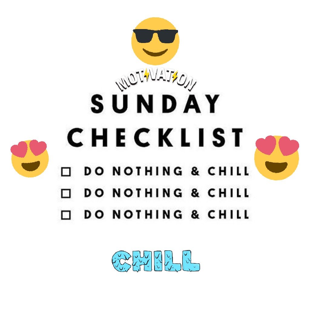 sundays #checklist ......CHILL !!!!! 😎 Sunday is that break 👍😉  #brightvisionads #chill #sunday #sundayvibes #sundayfeeling #chilling #quote  #quotes #quotestoliveby #quotesaboutlife #quoteoftheday #familyday  #familytime #tick #vapestagram #car ..., image size:1024x1024