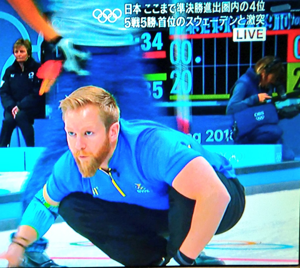 たむねこ カーリング男子スウェーデン選手のひげが気になって仕方ないです