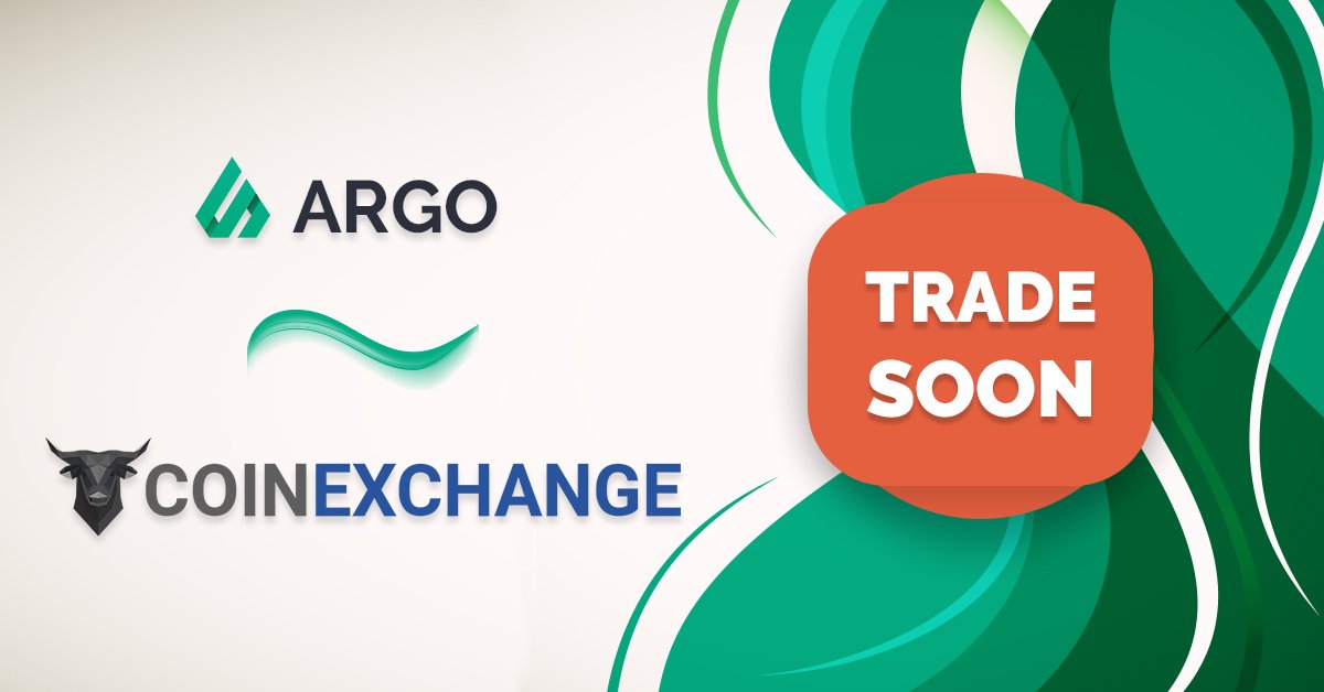 ArgoCoin's tweet image. Great news! ARGO will be tradable on @CoinExchangeio in the end of February.