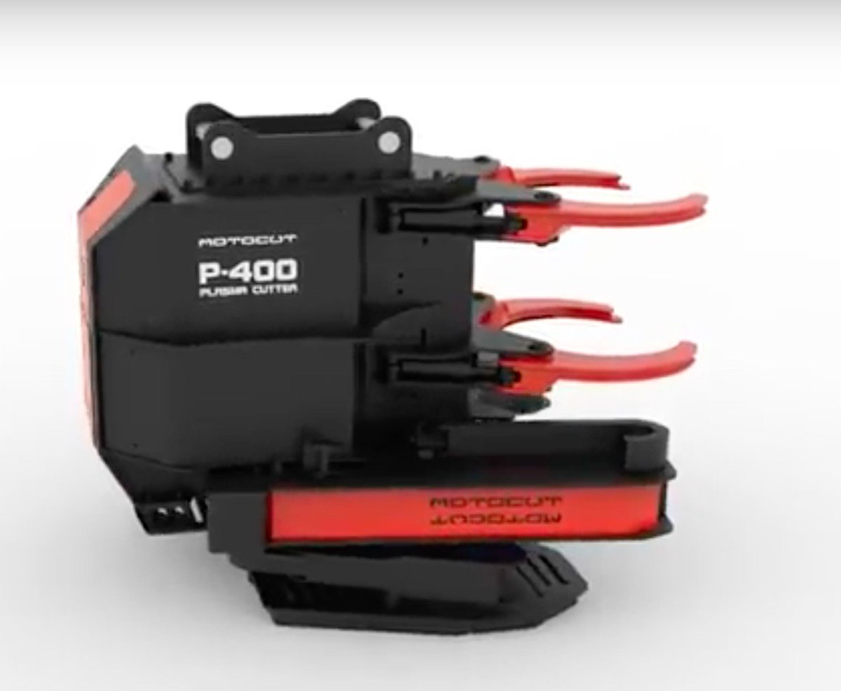 The MotoCut Plasma Cutter is a fully automated cutter. It is self-contained and runs of any 13-20tn hydraulic excavator with a hammer line and tiltrotator. See animation: youtu.be/_50Qr7y7mic #plasmacutter #motocut