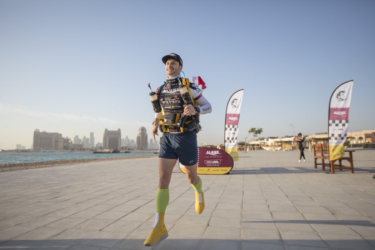 PeninsulaQatar's tweet photo. #Qatar resident #PierreDaniel has set off on a run around Qatar to show residents and nationals the power of the human spirit, raise awareness of the country’s natural beauty and promote #HealthyLiving
https://t.co/NFDoomREym https://t.co/qcDGIY85Sx