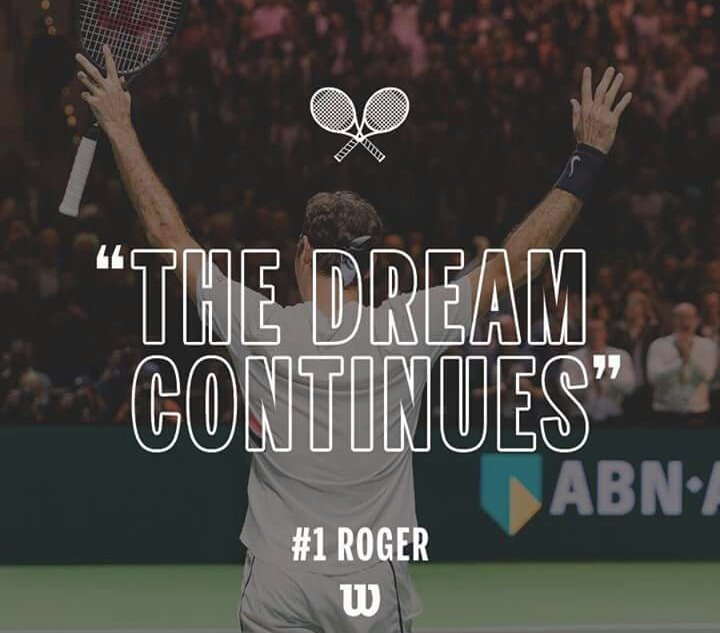 ann_ac22's tweet photo. Good luck Roger for the finals! ✊
U are someone who has everything they ever wished for &amp; yet u hv the drive to go out there &amp; chase after newer goals ❤
It's truly an inspiring story! 
Do ur thing!! Fingers crossed for 97!! 🙌👍
@rogerfederer ☝
#RotterdamOpen #Federer1 https://t.co/wD93ImePrC