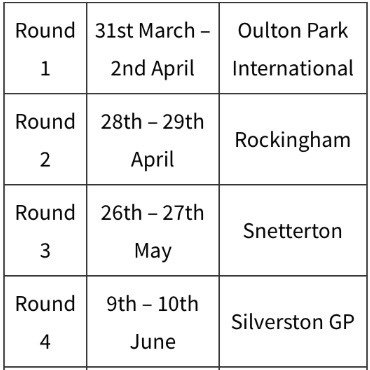 JackDRacing's tweet photo. For anyone who's looking to follow this years mini challenge jcw championship, the provisional calendar is available for download from my website. 
#mini #minichallenge #jacksback #youngesteverminidriver #jcw #jackdavidsonracing #jamsportsracing #rightde… https://t.co/3ALkh9dFxL https://t.co/wK8zZ6DuAs
