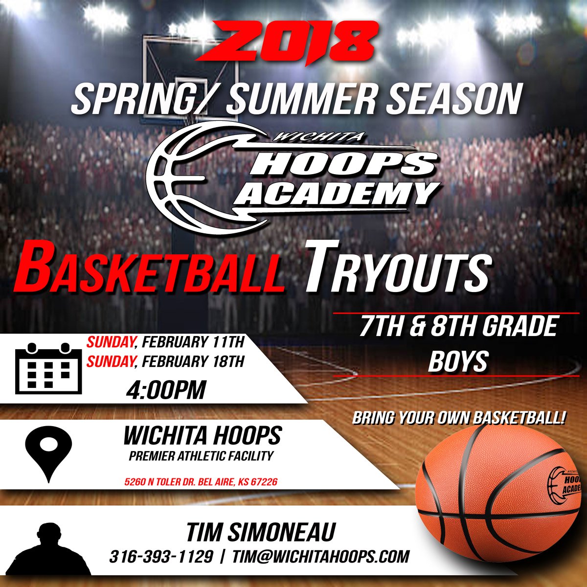 ICTHoopsAcademy's tweet photo. Don't Miss out on tryouts today at 4PM for 7th & 8th grade boys! #DevelopTheFuture #WichitaHoops #WichitaHoopsAcademy https://t.co/BL9B3KQcBV