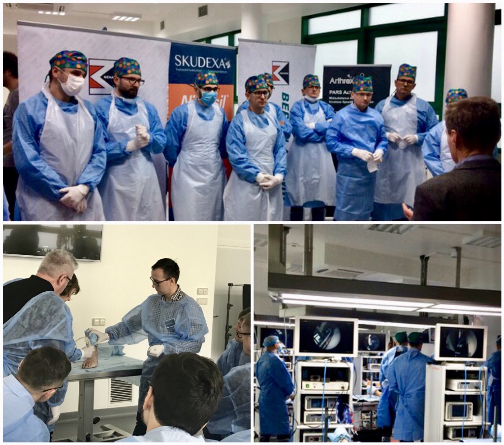 Robert Smigielski Md Phd This Time Advanced Anklearthroscopy Cadaver Workshop At Lazarskiuni Hard Work Great Satisfaction Tought Arthrosopic Arthrodesis Cartilageloss Repair In Co Op With Arthrex Smith Nephew Berlin Chemie