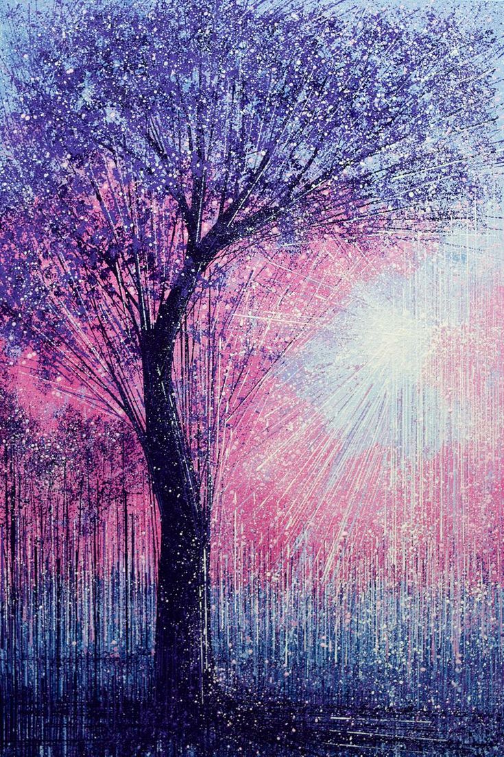 Winter Tree At Su... by <a href="/marctoddart/">Marc Todd</a> #acrylic #painting #art artf.in/SeErIA <a href="/artfinder/">Artfinder</a>