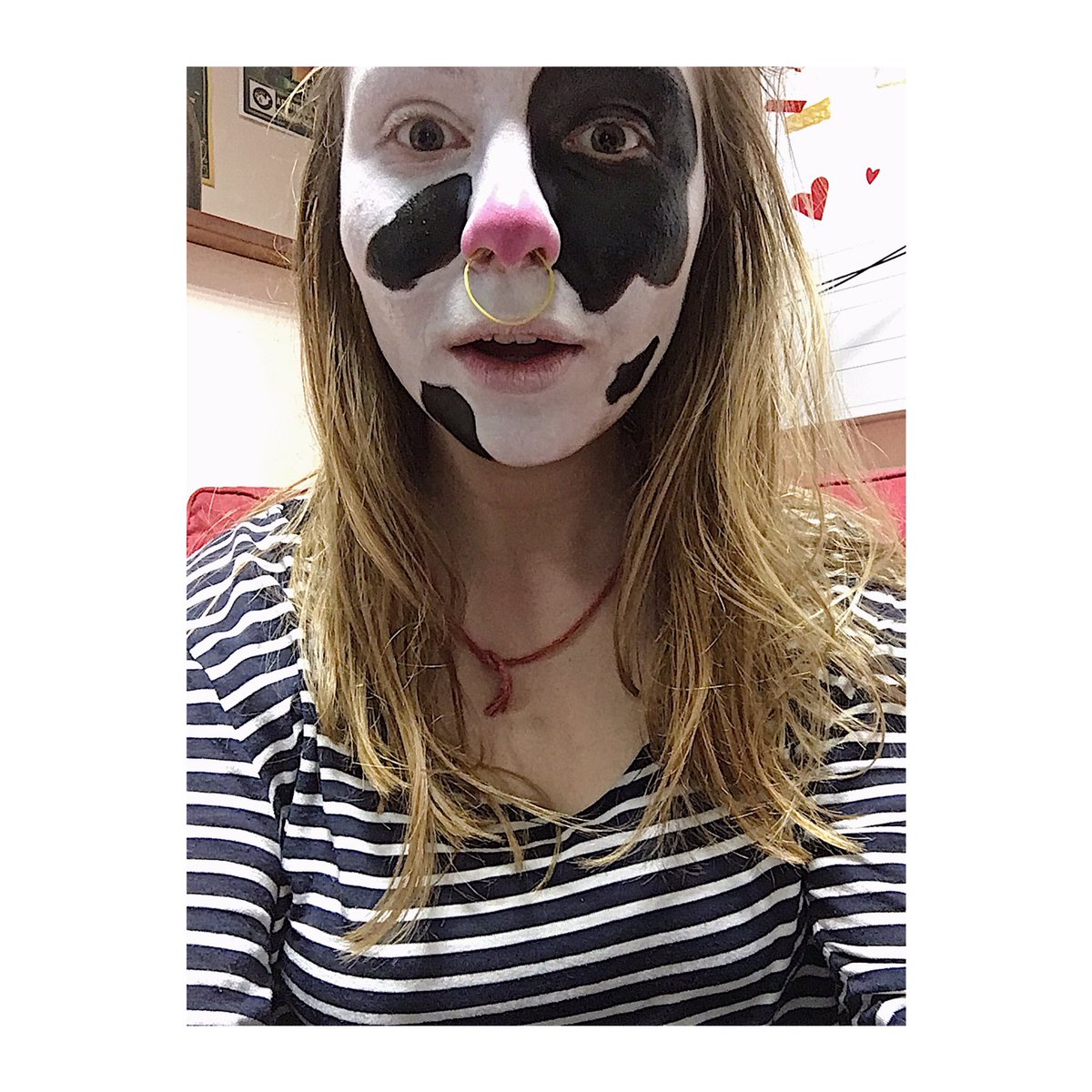 Maquillage dhallowren dune vache