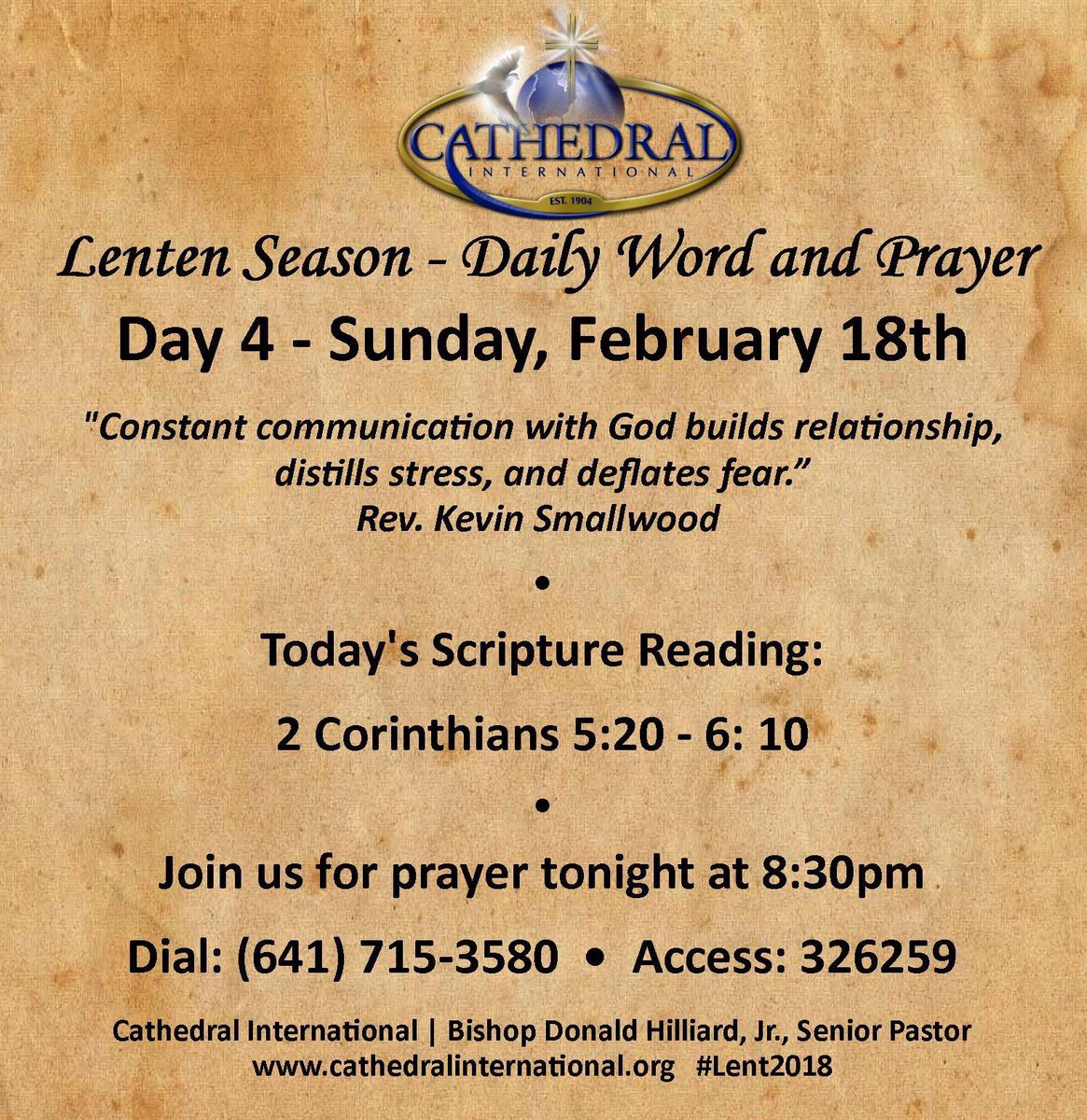 Caroledortchwri's tweet photo. Day 4 - Sunday - Our Lent Journey continues @Bishop_Hilliard #SundayMorning #CISunday @OnBeingWell @TheCathedralNJ https://t.co/kvFoUJk7Lj