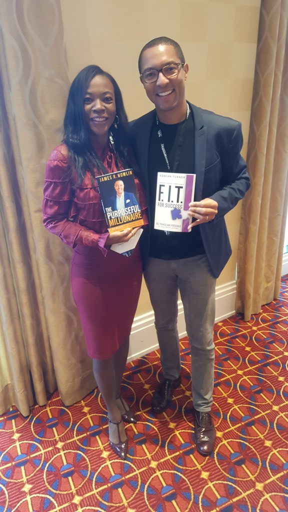 coachADREAN's tweet image. The &quot;how to be best seller&quot; session at #NSA18 was great! ❤ celebrating w/ author friend James Nowlin. #speaker #fitforsuccess #purpose