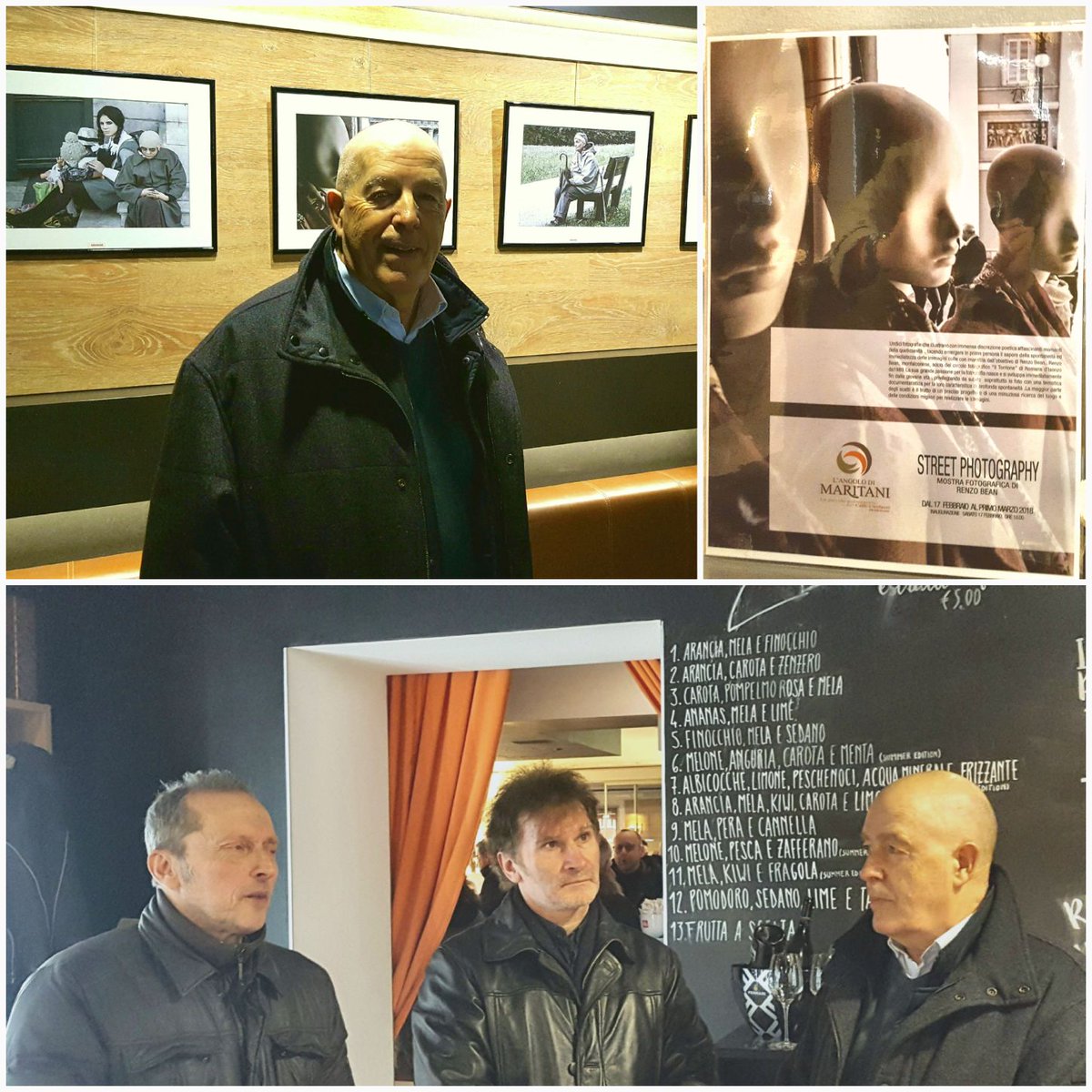 enricocossutta's tweet photo. Invito a #StreetPhotography, ricca mostra fotografica di Renzo #Bean al #CaffèCarducci #Monfalcone fino 1marzo2018 presentata da Assessore comunale Mauro #Steffè e coordinata da giornalista @il_piccolo Paolo #Posarelli https://t.co/ZGjzo7MFCI
