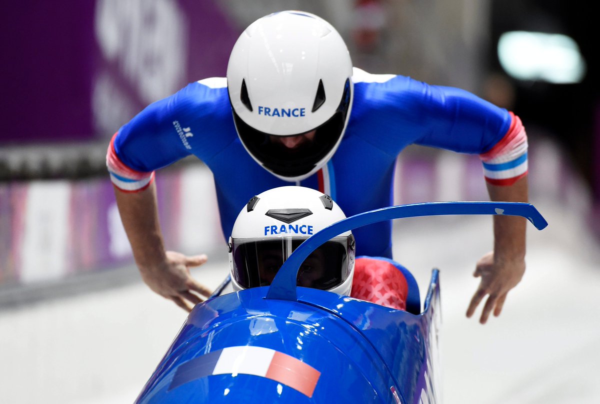 F3Alsace's tweet photo. Dur dur pour Romain Heinrich dans les deux première manches du bob à 2 aux JO de Pyeongchang
https://t.co/MhiPRsGrF4 https://t.co/skGcCWglyG