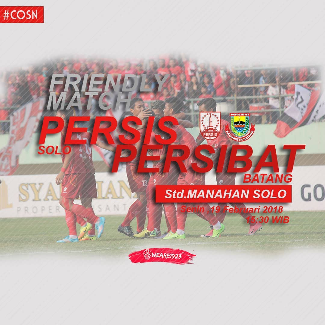 Jangan lupa kawan² <a href="/Pasoepati/">Pasoepati</a> &amp; <a href="/surakartans1923/">SURAKARTANS</a> besuk sore tim kebanggaan kita akan menjajal kekuatan Persibat Batang.