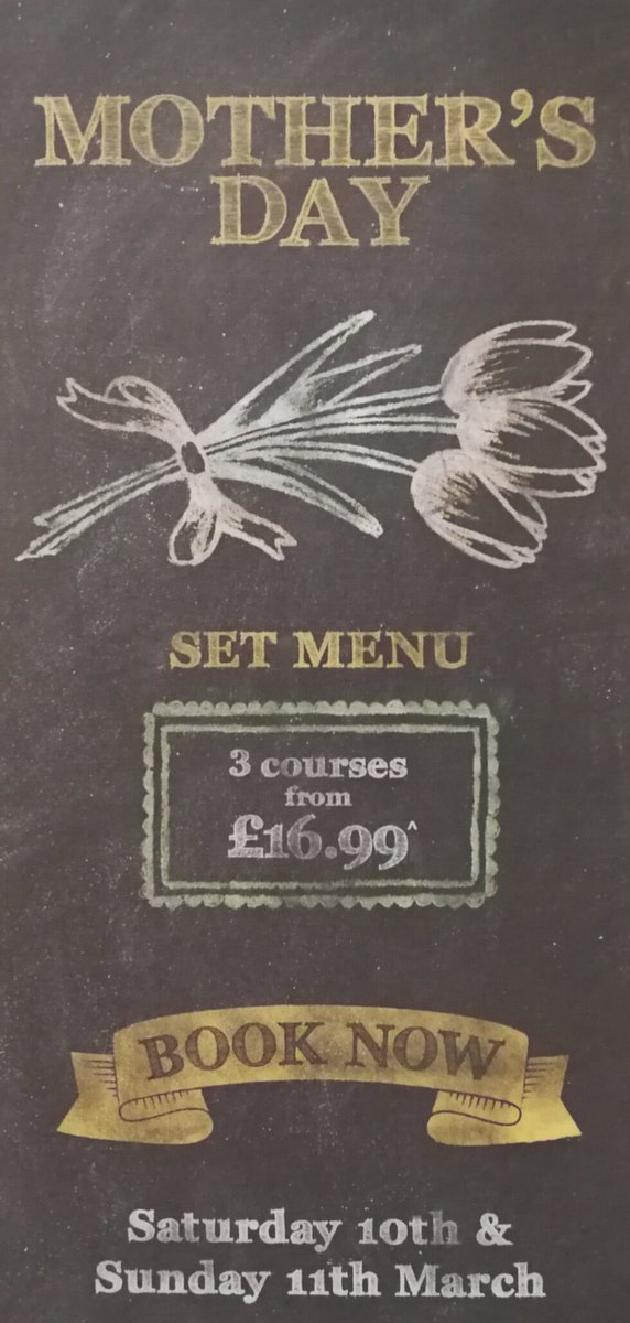 cjliddard's tweet photo. Don’t forget Mother’s Day, 11th March. Why not book At The Globe? Set Menu is £16.99 for 3 courses.
Call 01425 271360 or book online https://t.co/0Skv19s55t @WhitbreadInns @dw1lson @StaplesClaire @ https://t.co/bAG8noKlVu