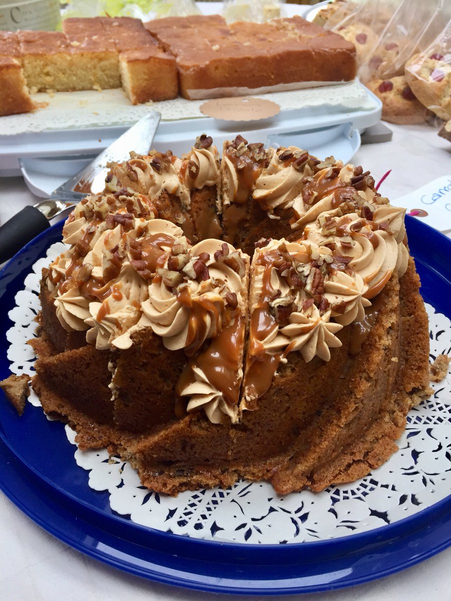 Loved this banana caramel bundt on the @itsgood2give home baking table! #cake #charity