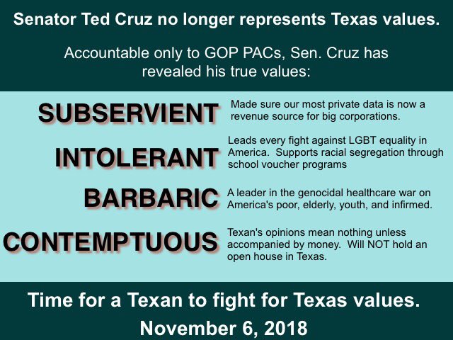 FlowsDownHill's tweet photo. @tedcruz Once more the gOap PAC bought and paid for mouth piece is trying to invoke Texas when he has foresaken us and forgotten his role as Senator for us. https://t.co/0iYwTabvdm