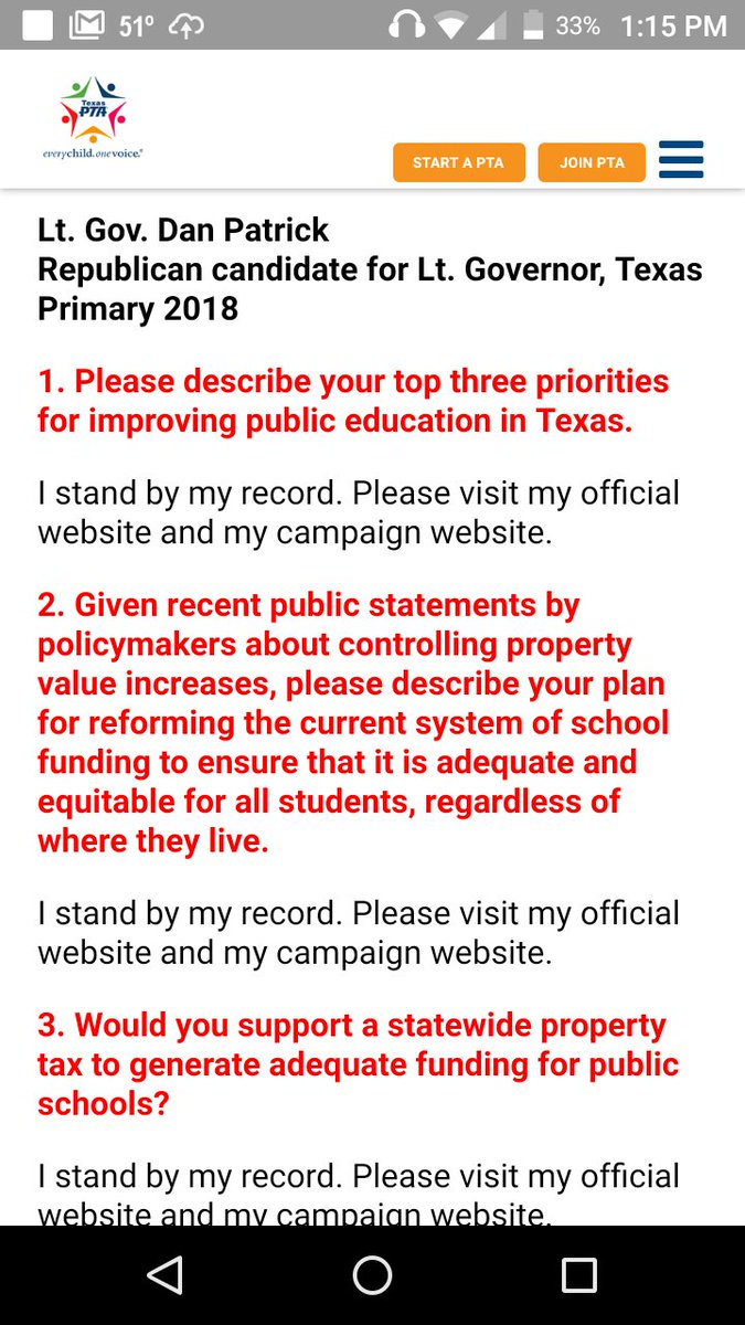 ToliverTa's tweet photo. Teachers need to show @DanPatrick how much we appreciate his 'record'. 
If we all vote, spouses vote, our eligible children, then we all get one other person to vote, the election will go to @smilder as it should.  #candan #blockvote #TXEd #txlege https://t.co/dLjRAaXItz