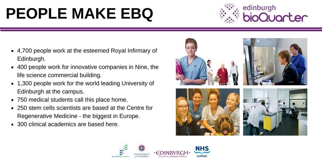 EdinburghBQ's tweet image. 7,000 highly skilled and dedicated people work across Edinburgh BioQuarter. From nurses to scientists and entrepreneurs to medical students. It is these people who make #EBQ such an innovative and unique place. ow.ly/VTMt30hoxoQ