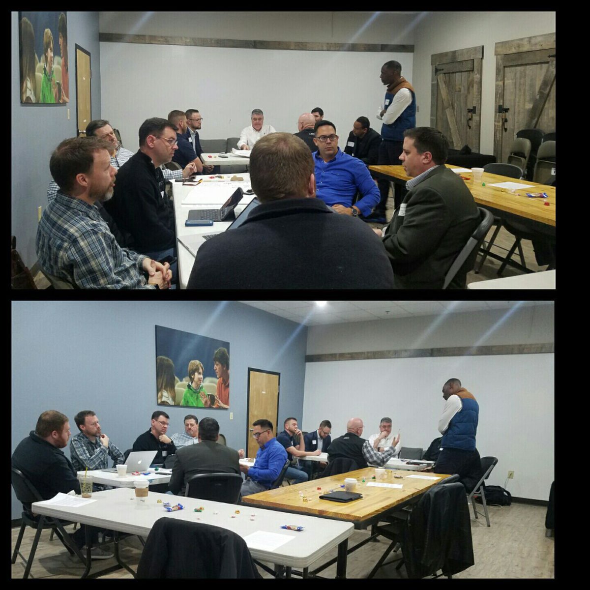 LibertyCNetwork's tweet photo. Pastor James Hobson of Hill City Church spoke w/ Lynchburg LC on making disciples cross culturally. They split into small groups to discuss why cross cultural discipleship is important &amp; how our churches can be on the forefront of making disciples. #1MillionDisciples #LCN https://t.co/4SiODiD978