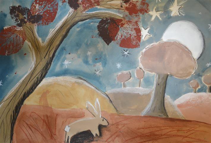 ParagonBath's tweet photo. Landscapes using leaf printing, inks and charcoal by Year 4, influenced by Samuel Palmer. #ParagonArt https://t.co/ZSDnn9dNvx