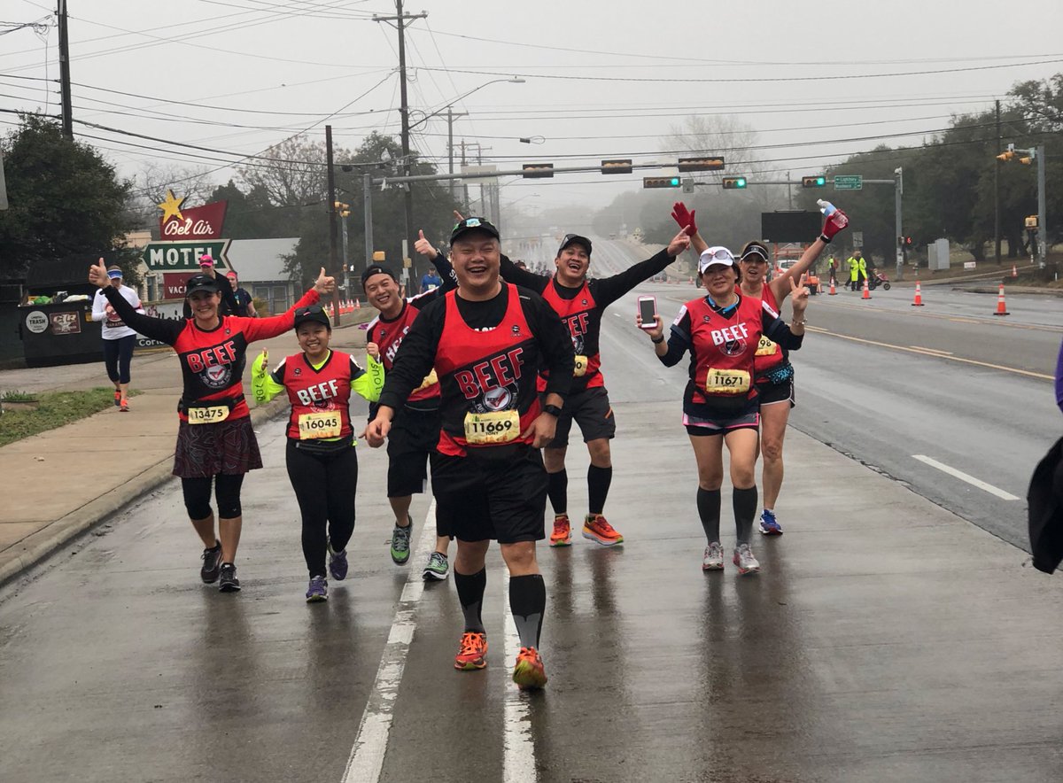 RangerCattle's tweet photo. Beef - Fuel for the Finish! #RangerCattle is running the #AustinMarathon marathon today with the #beefteam! 🏃 🥩 🥇 

#marathon #fuelforthefinish #local #justdoit #austin #atx #beef #wagyu 

@BeefLovingTX @BeefUSA @MyBeefCheckoff @BEEFMagazine https://t.co/KUK3Rwigh3