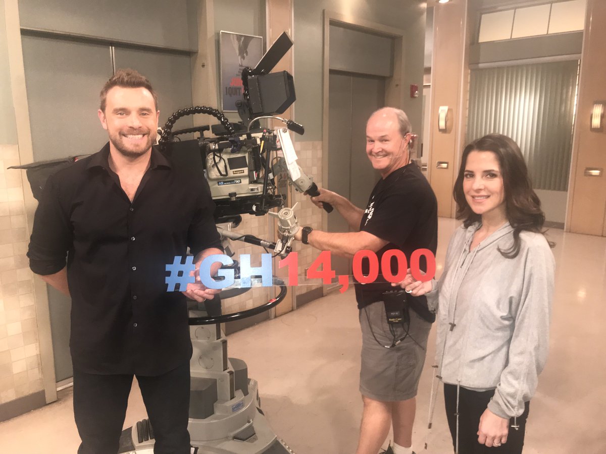 #GH14000: <a href="/kellymonaco1/">Kelly Monaco</a>, #BillyMiller, and camera operator Craig Camou are excited for our 14,000th episode. Are you?!? Tune in THIS FRIDAY! #GH #BehindtheScenes