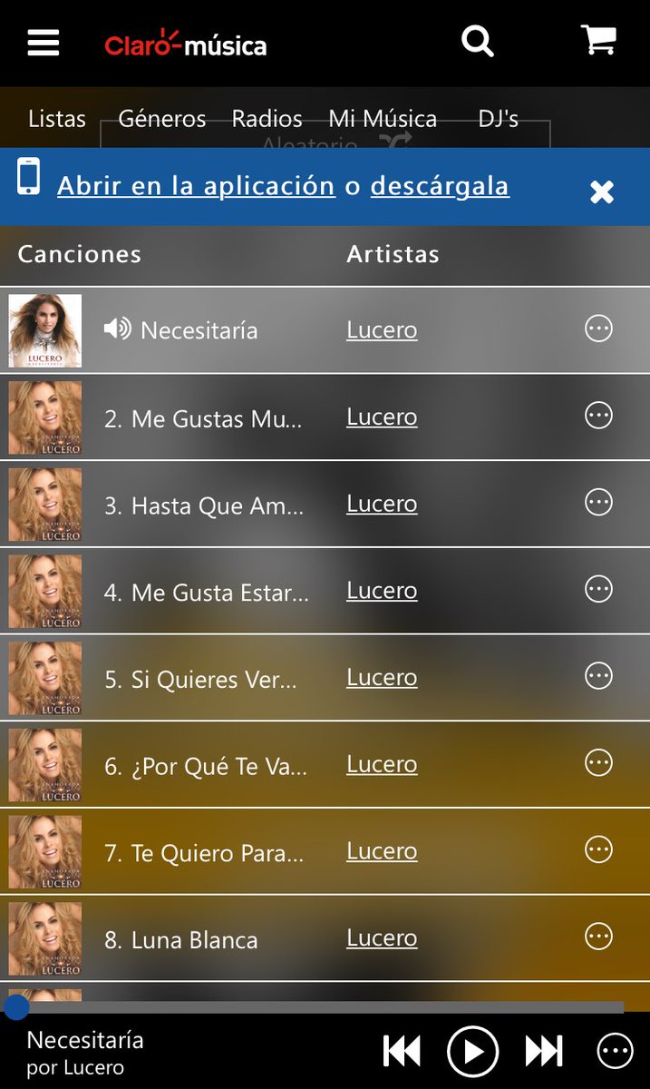 lunfer4ever's tweet image. Estoy escuchando | Así suena: Lucero de Claro música MX | en #Claromusica claromusica.com/dl.sh/ct/MX/pl… via @Claromusica @ClaromusicaMX 😍🎶 #Lucero38