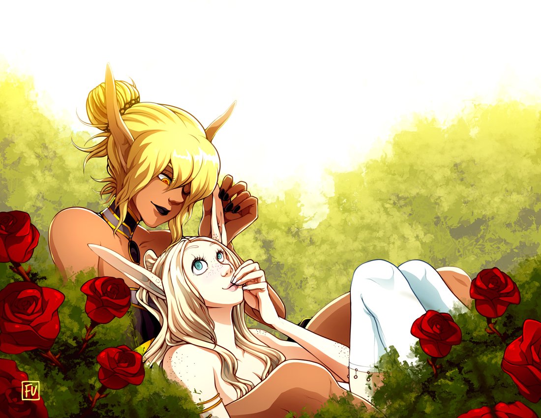 friedunicornstu's tweet photo. Woooo! Finished our #Love #Elfuary piece just in time for the last week's illustration! Everyone, we see your creations! You are all so excellent and talented! ✨
#art #illustration #photoshop #elves #feathersandbones https://t.co/cI4qMubKVB