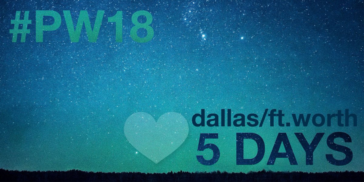 PlanetWisdom's tweet image. 5 DAYS until #PW18 Dallas/Ft. Worth!!
What road trip snacks are you going to pack?!