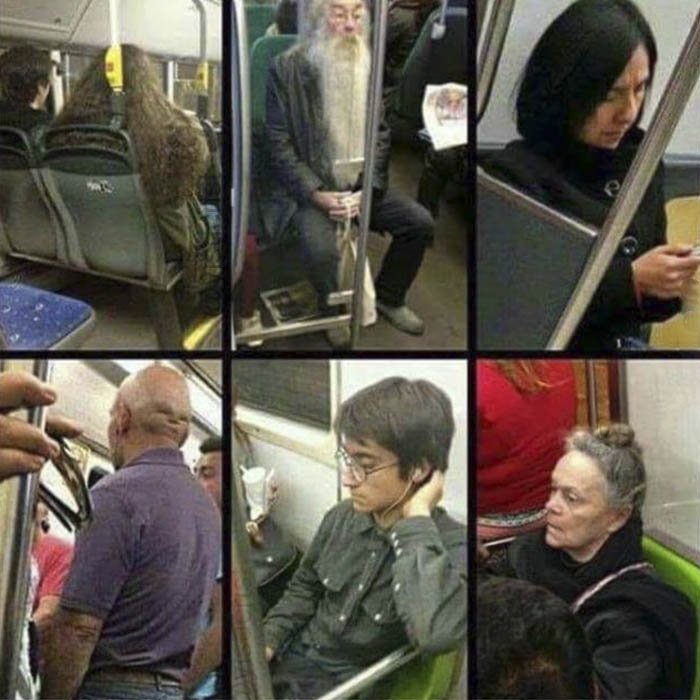 un dia cualkiera en el metro t puedes encontrar al reparto entero d harry potter