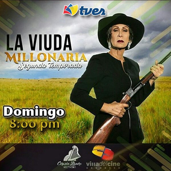 GRAN ESTRENO hoy a las 8:00 pm de la SEGUNDA TEMPORADA de la VIUDA MILLONARIA. Los invito a enviar sus comentarios a través de la etiqueta #2TViudaMillonariaXTves imperdible 🇻🇪😬