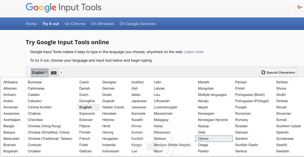 PreserveOjibway's tweet image. Our ᐊᓂᔑᓋᐯᒧᐄᓐ Keyboard is now on #GoogleInputTools! Check it out! google.com/inputtools/  #TBCSchools #Anishinaabemowin #FNMI #onted #tbay @GoogleForEdu @googlecanada