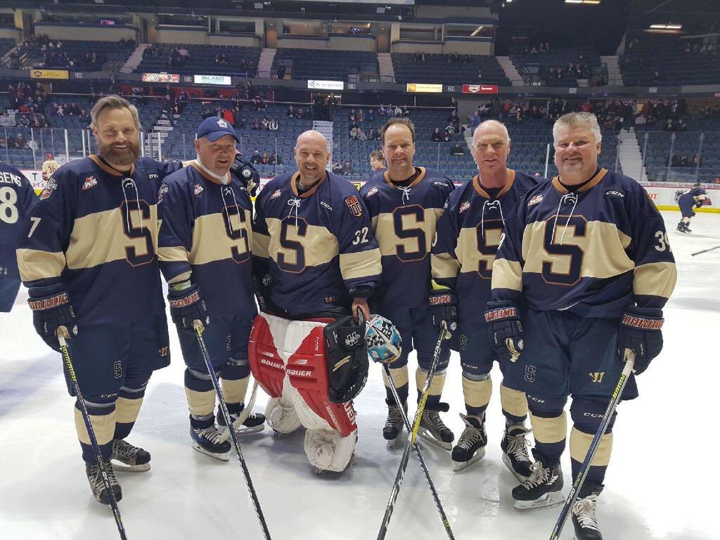 A big thank you to @WHLPats @TheWHL @SPARKbookings @Chasenpucks39 for the great weekend. It’s always fun being around former teammates and great friends #Homecomingweekend #WHLAlumni