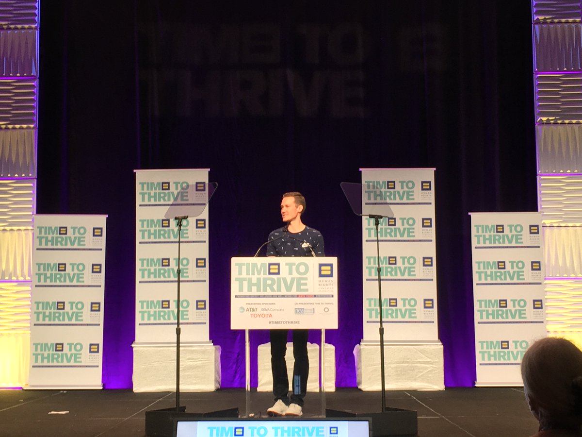 Chris Mosier speaks at HRC Foundation's Time to THRIVE Conference