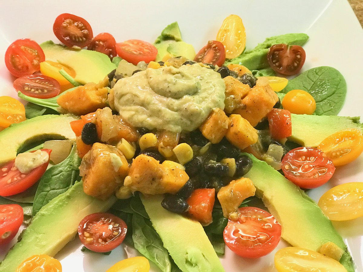 ChefVedam's tweet photo. Mexican Sweet Potato Spinach Salad
2 #GlutenFreeRecipes both are #QuickAndEasyRecipes... #Healthy #Delicious #Nutritious #Vegetarian #GlutenFree #MexicanRecipe #ChefVedam #GlutenFreePersonalChef #GlutenIntolerant #Celiac #SweetPotato #Spinach #Salad #soup https://t.co/lWU7P6R341 https://t.co/wTqbYGz26U