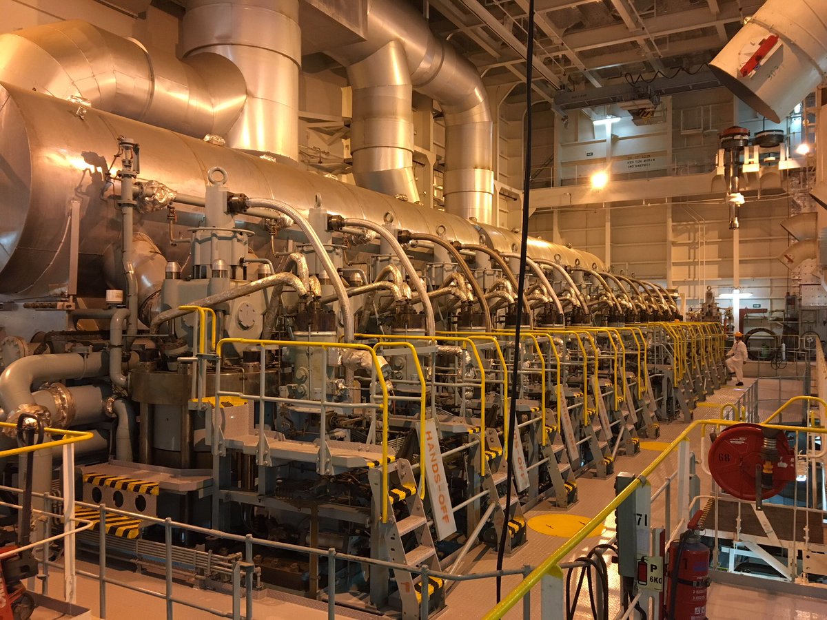 Our Chief Executive Officer @ianelmo_uk &amp; Group Director HSEQ, Matt Dunlop (pictured third &amp; fourth left) spent time with Chief Engineer Igor Vladimirovych Transky (pictured second left) and his team as they continue sailing with CSCL Venus this weekend
