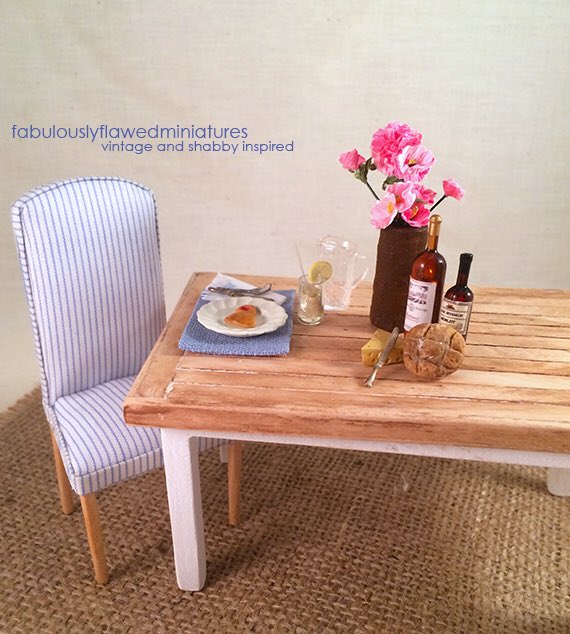 fabflawedmini's tweet image. Working on Farm tables and Parson Chairs