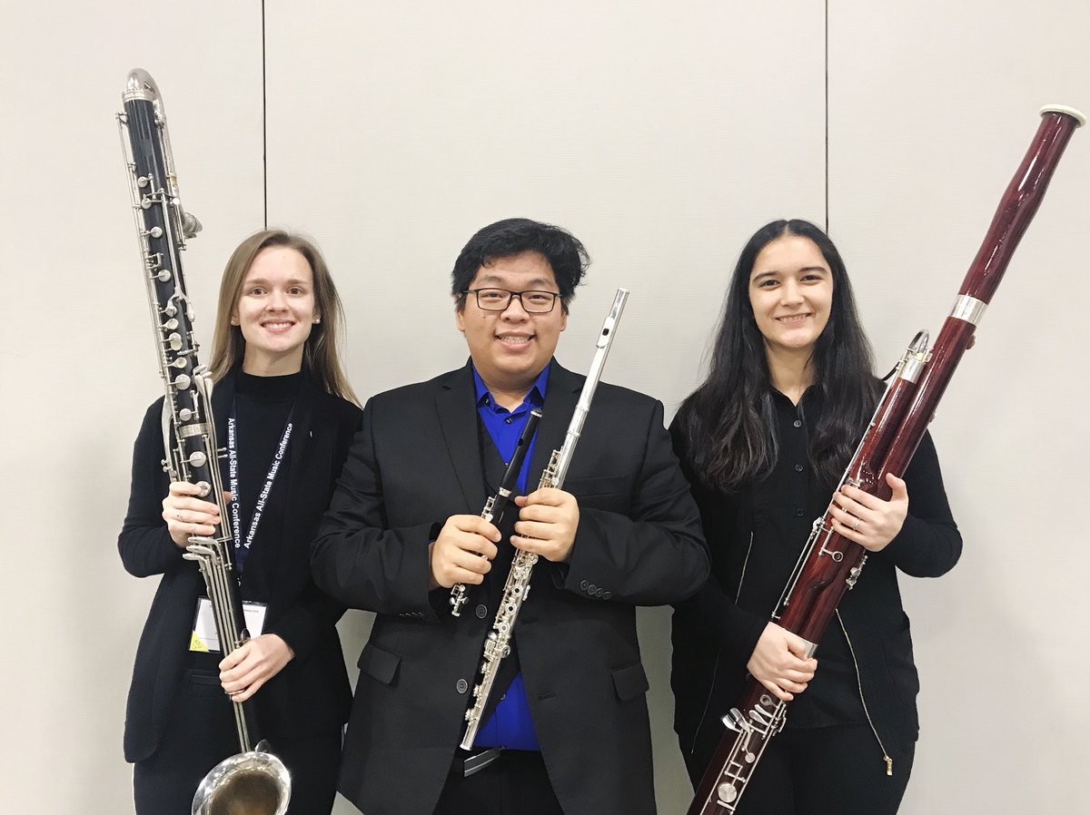 3 of our #BetaNu sisters, Emily, Ger, and Jackie, had the privilege to perform in the Arkansas Intercollegiate Band this year at the Arkansas All-State Music Conference! We are so proud or sisters and the amazing things they have accomplished in music! 🎶