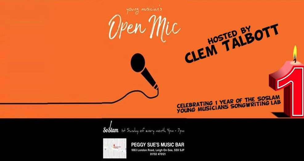 come and see @soslamsounds young musicians celebrate their one year anniversary with - Sun 4 March <a href="/peggysuemusicb1/">peggy sues</a> - 4pm till 7pm  <a href="/EmilyFrizzle/">Emily Frith</a> <a href="/BavardOfficial/">baVard</a> <a href="/aaronwongmusic/">Aaron Wong</a> <a href="/MisaFreeman/">Michaela Freeman</a> <a href="/scarleebird/">scarlett</a>