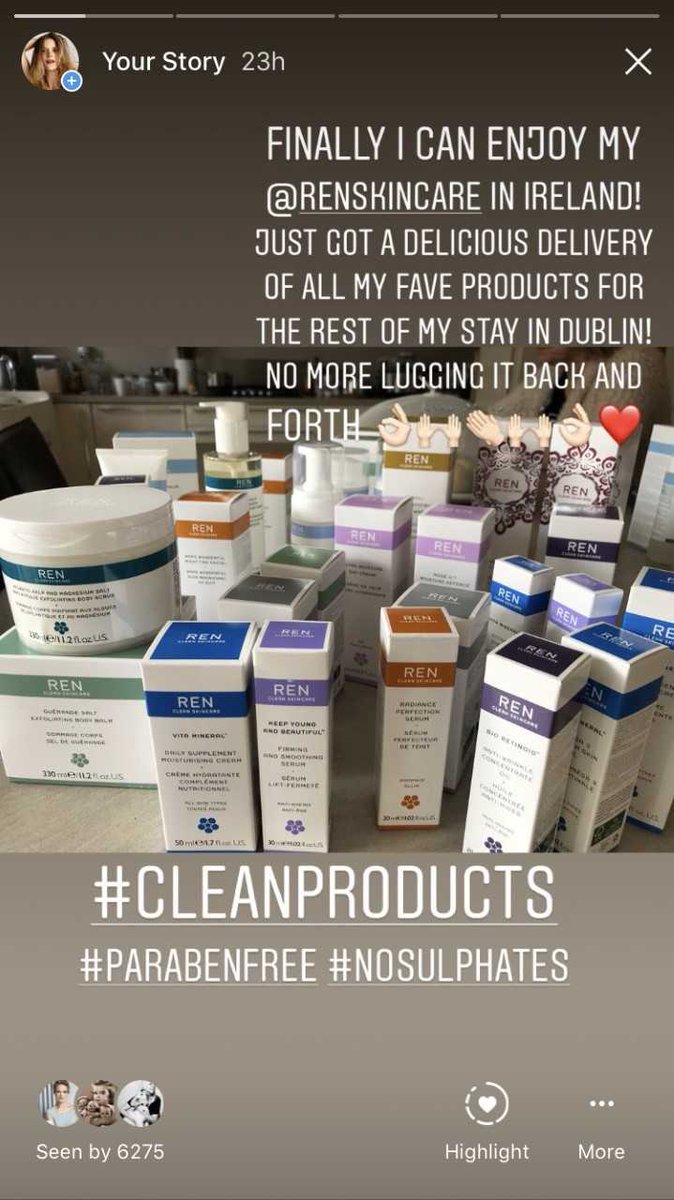 BlueSkyProducts's tweet photo. Thank you @AmandaByram for sharing the #RENlove 🖤 #cleanbeauty #DWTSIrl #skincare #distributor #blueskybrands https://t.co/WHlxNpWKj5